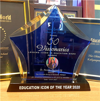 Happy and very proud to share the news that the renowned magazine Education Today has declared our most revered and beloved Director Dr. Kavisha Khurana Vij as one of the top 50 Visionaries - Leading Education Icon of the Year 2020! (Kalyanpur)